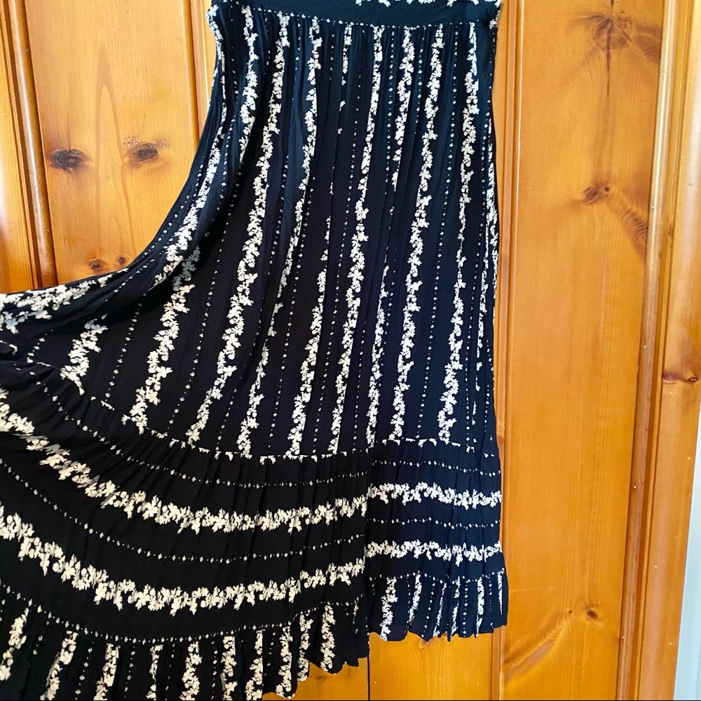 Free People Black and White Long Sleeve Maxi Dress Set Large - Picture 10 of 14